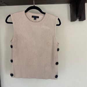 Crocheted Ann Taylor top with buttons